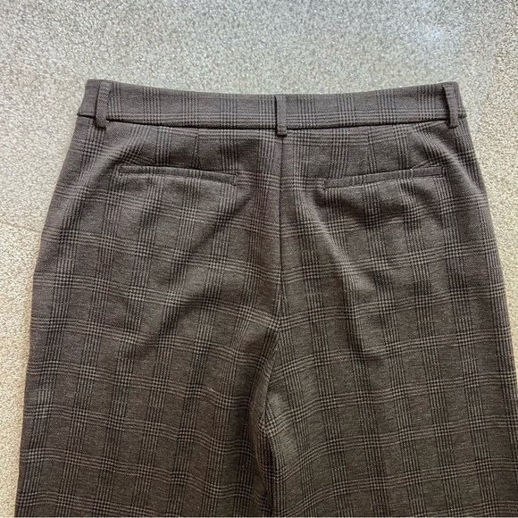 Simply Vera Vera Wang Brown Plaid Wide Leg Trousers - Picture 7 of 7